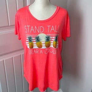 Zelos pineapple athleisure tee